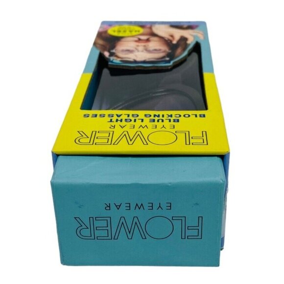 Flower Eyewear Blue Light Blocking Glasses Style Hazel +0.00 Pouch Protective - Picture 4 of 9